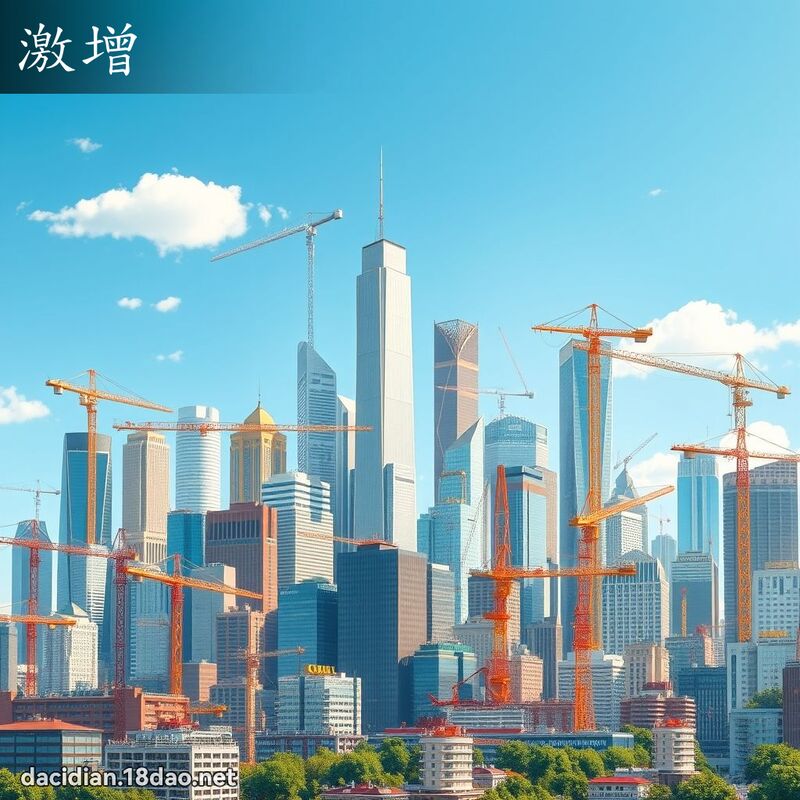 激增 - 國語大辭典配圖