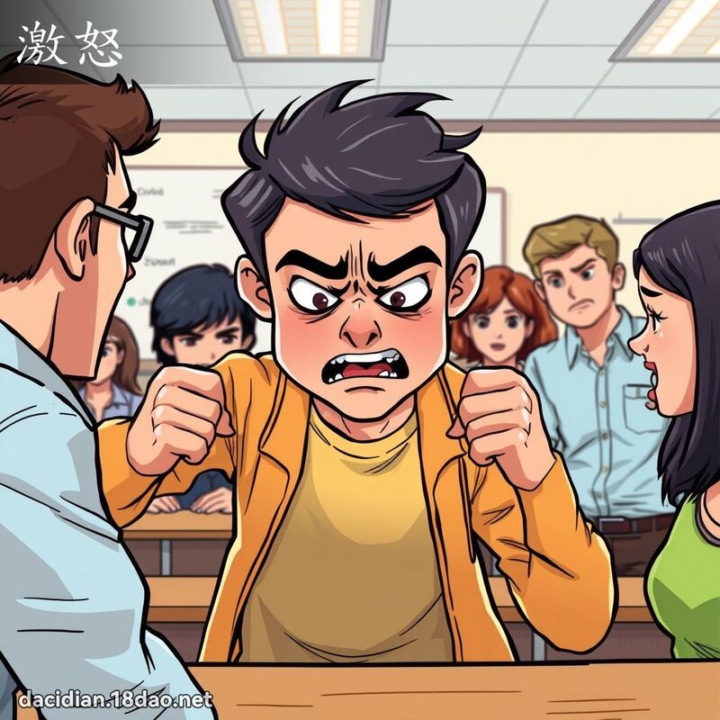 激怒 - 国语大辞典配图
