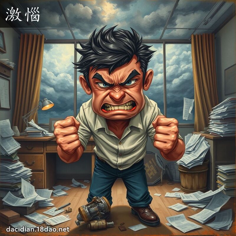激惱 - 國語大辭典配圖
