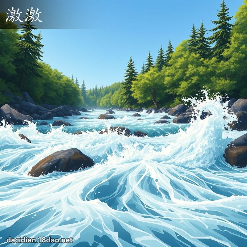 激激 - 國語大辭典配圖