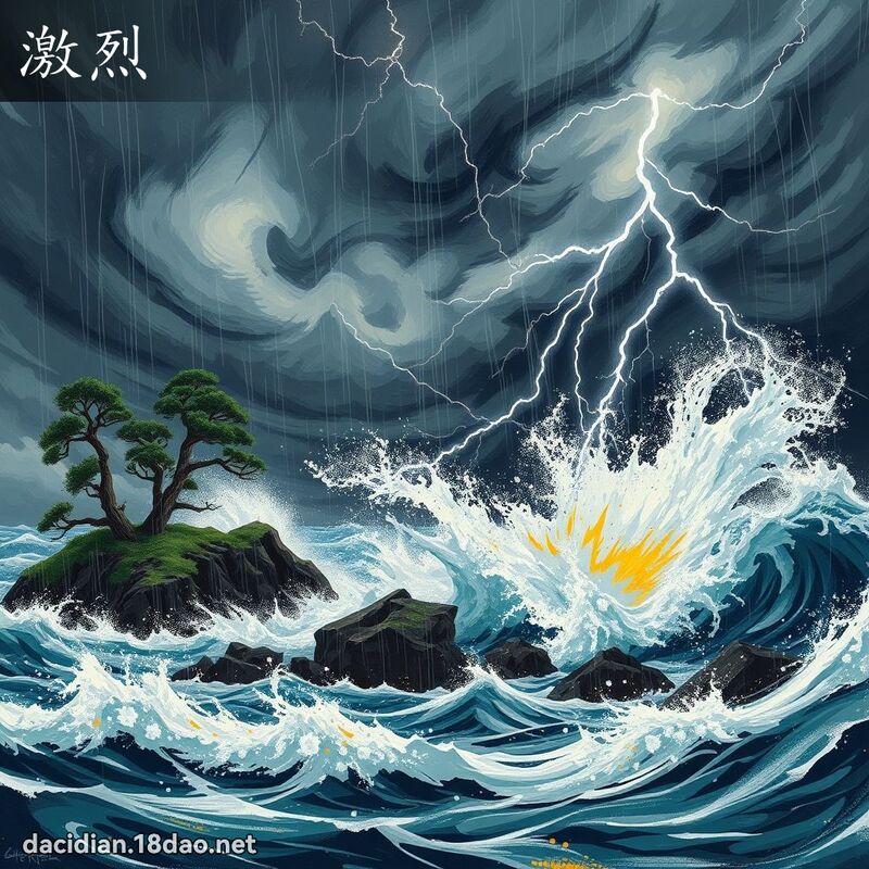 激烈 - 國語大辭典配圖