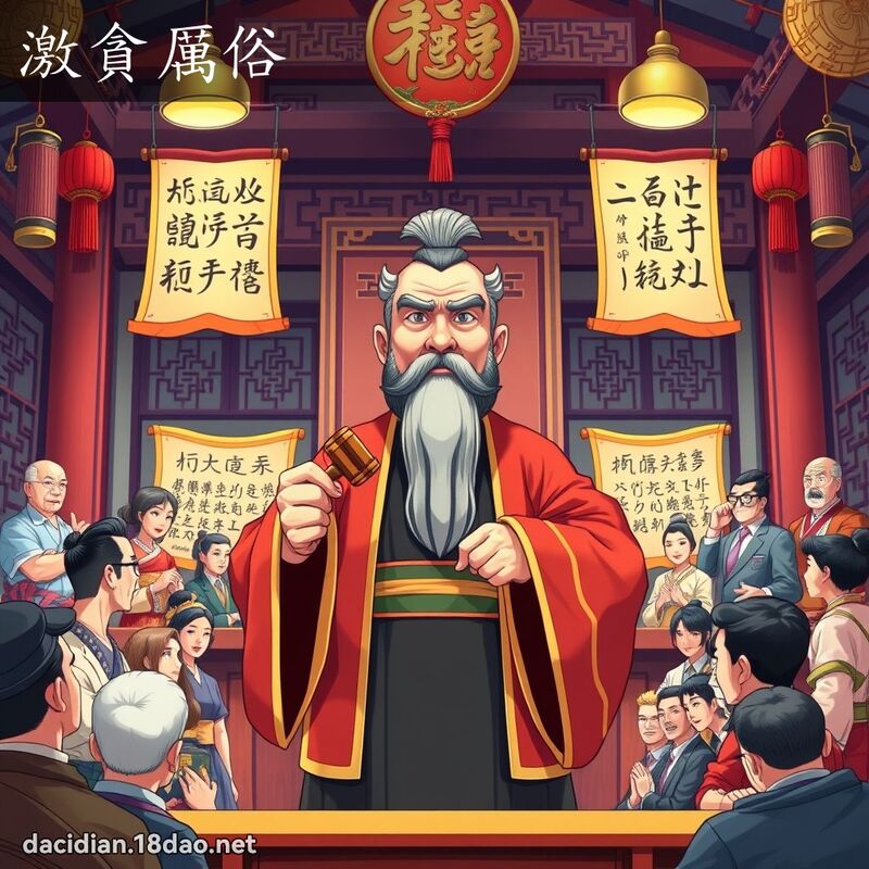激貪厲俗 - 國語大辭典配圖