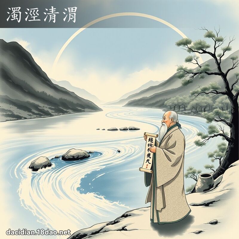浊涇清渭 - 国语大辞典配图