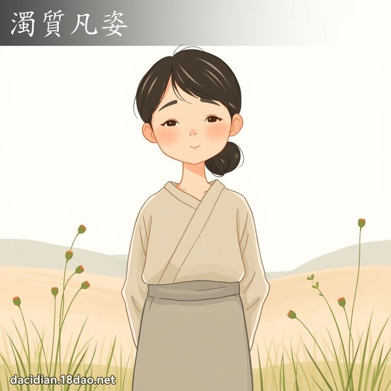 濁質凡姿 - 國語大辭典配圖