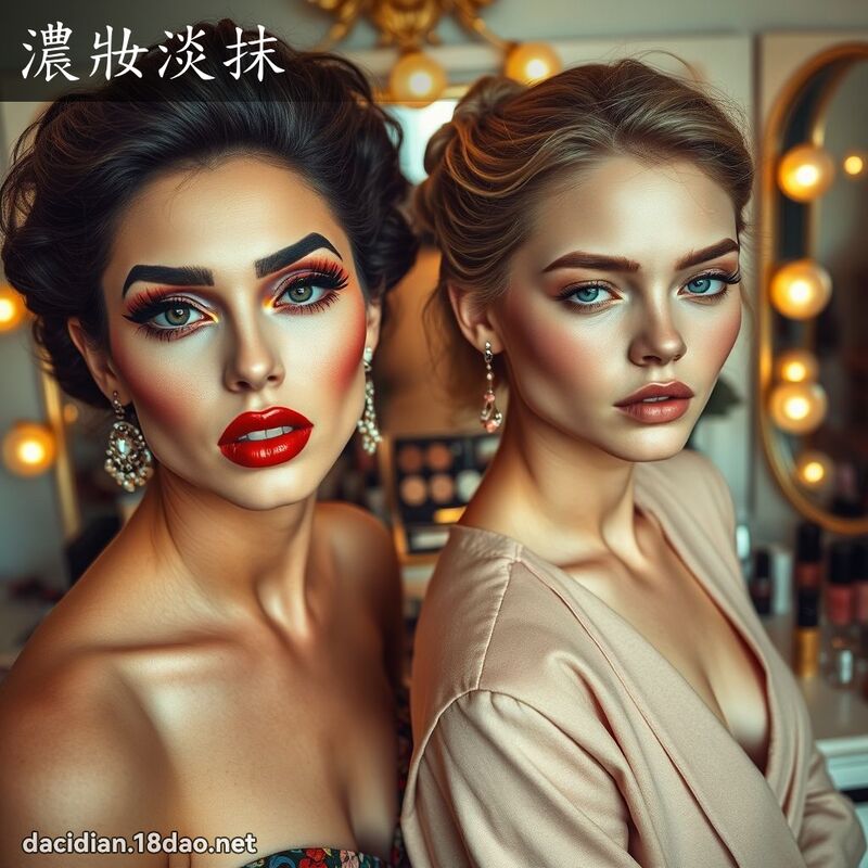 濃妝淡抹 - 國語大辭典配圖