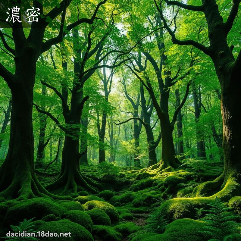 濃密 - 國語大辭典配圖