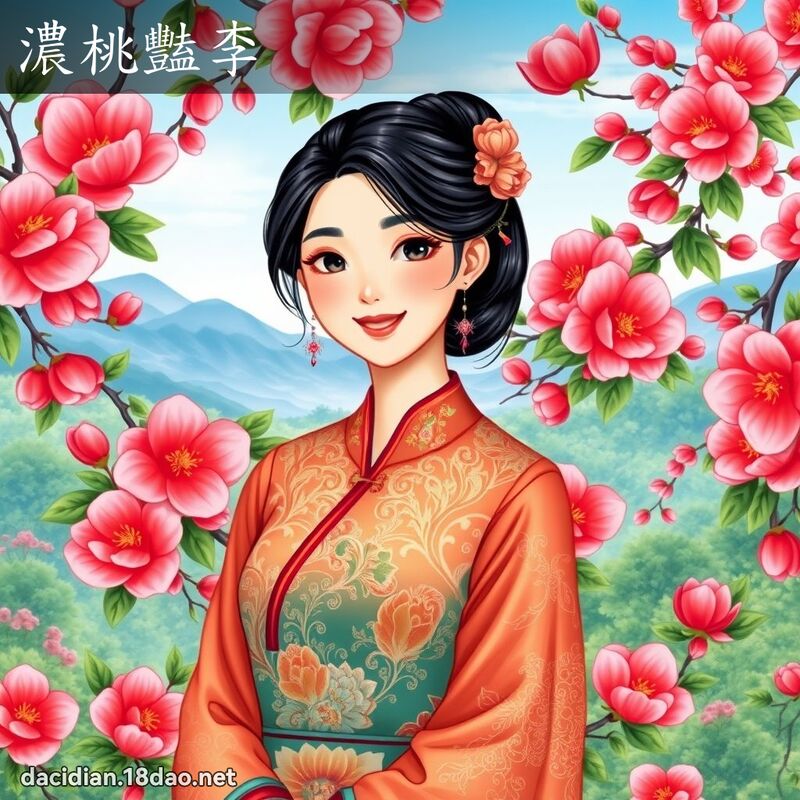 浓桃艳李 - 国语大辞典配图