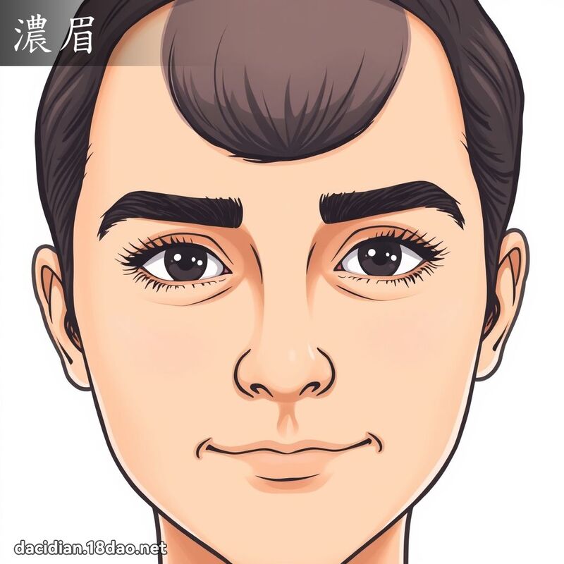 濃眉 - 國語大辭典配圖