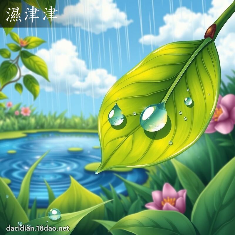 濕津津 - 國語大辭典配圖