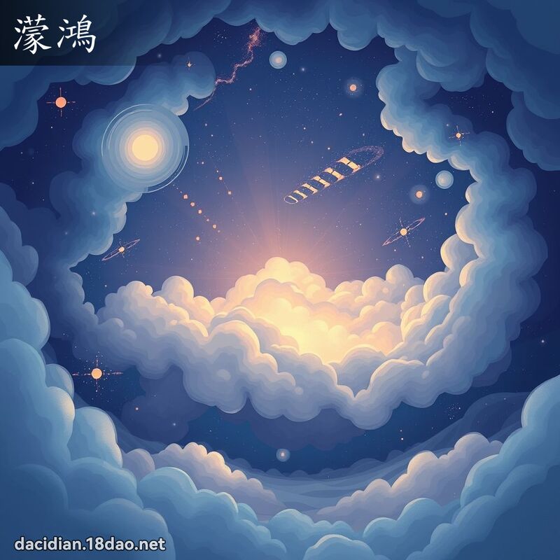 蒙鸿 - 国语大辞典配图