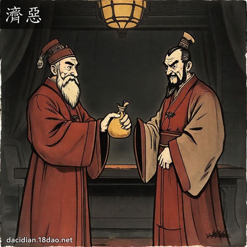 濟惡 - 國語大辭典配圖