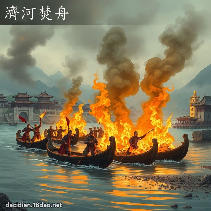 济河焚舟 - 国语大辞典配图