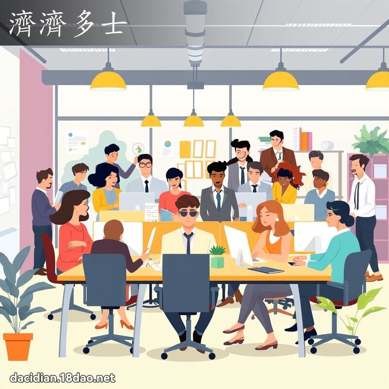 济济多士 - 国语大辞典配图