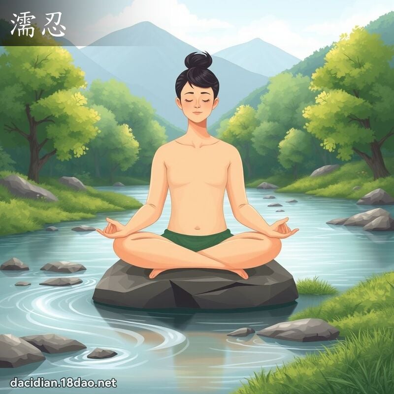 濡忍 - 国语大辞典配图
