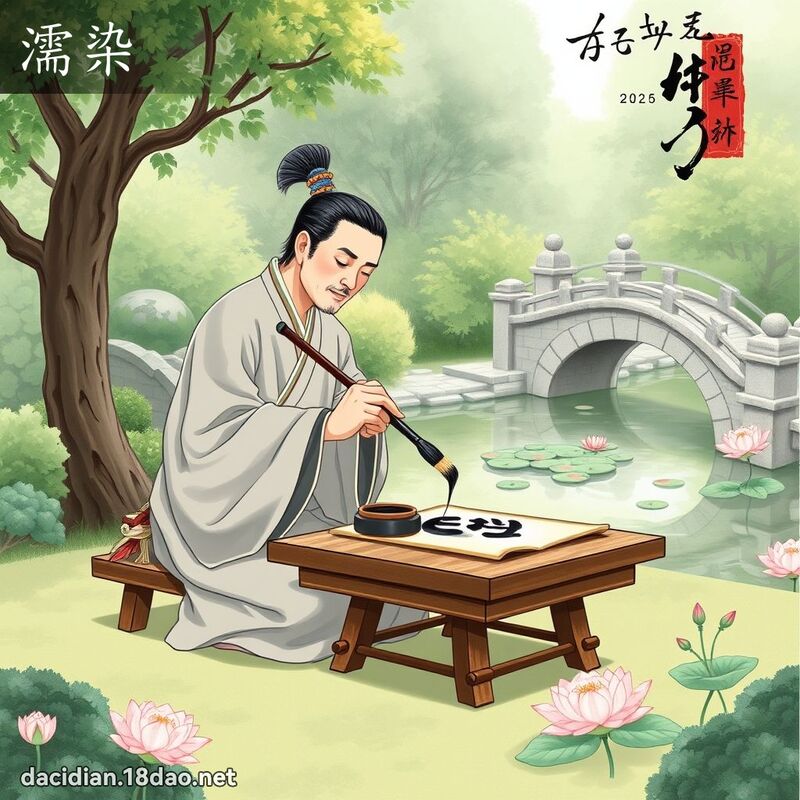 濡染 - 国语大辞典配图