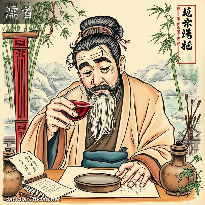 濡首 - 国语大辞典配图