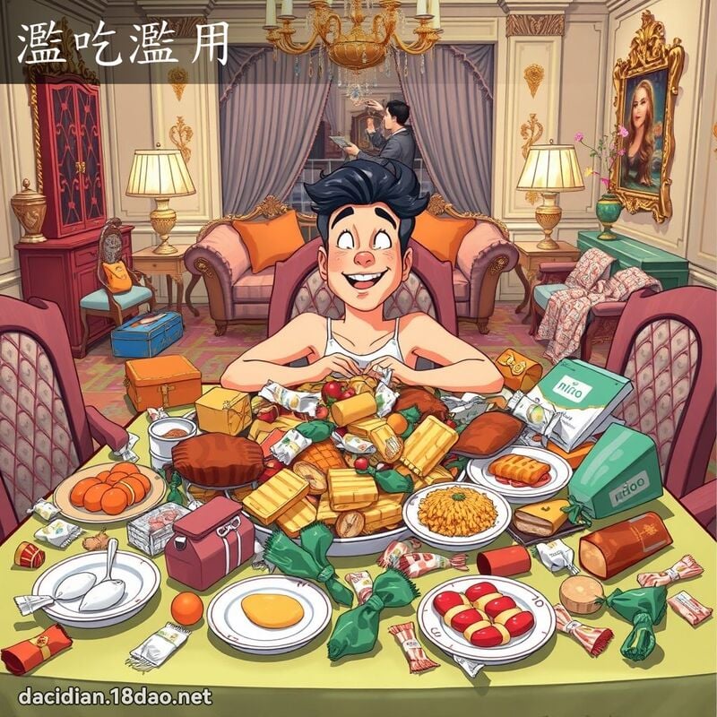 濫吃濫用 - 國語大辭典配圖