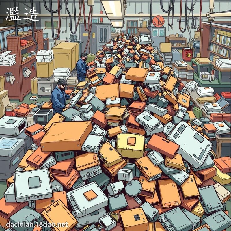濫造 - 國語大辭典配圖