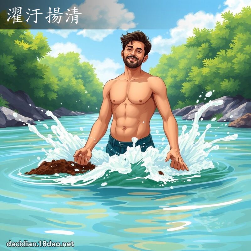濯汙扬清 - 国语大辞典配图