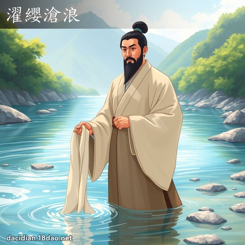 濯纓滄浪 - 國語大辭典配圖