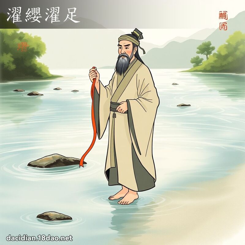 濯纓濯足 - 國語大辭典配圖