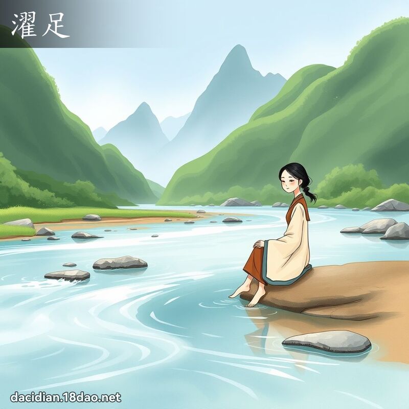 濯足 - 國語大辭典配圖