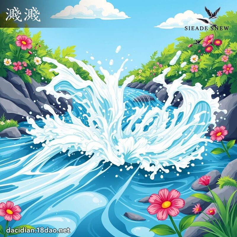 溅溅 - 国语大辞典配图
