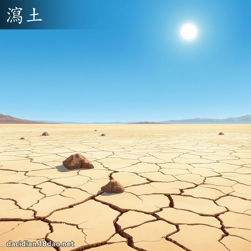 泻土 - 国语大辞典配图
