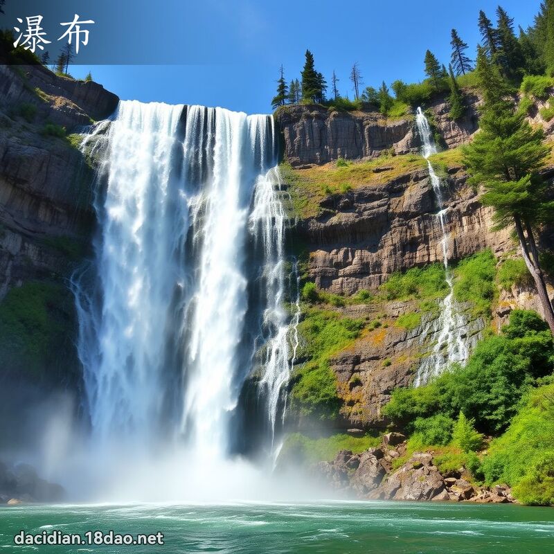 瀑布 - 國語大辭典配圖
