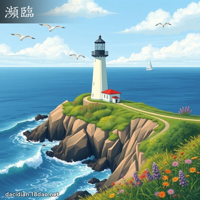 瀕臨 - 國語大辭典配圖