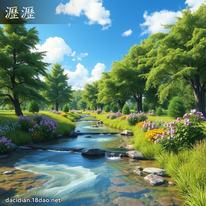 瀝瀝 - 國語大辭典配圖