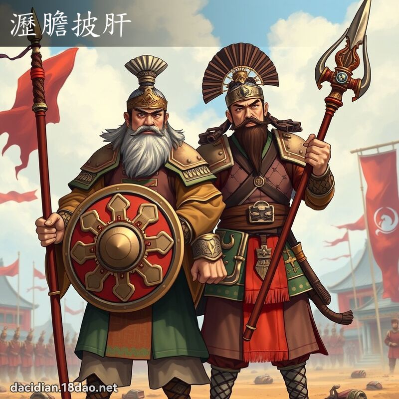 瀝膽披肝 - 國語大辭典配圖