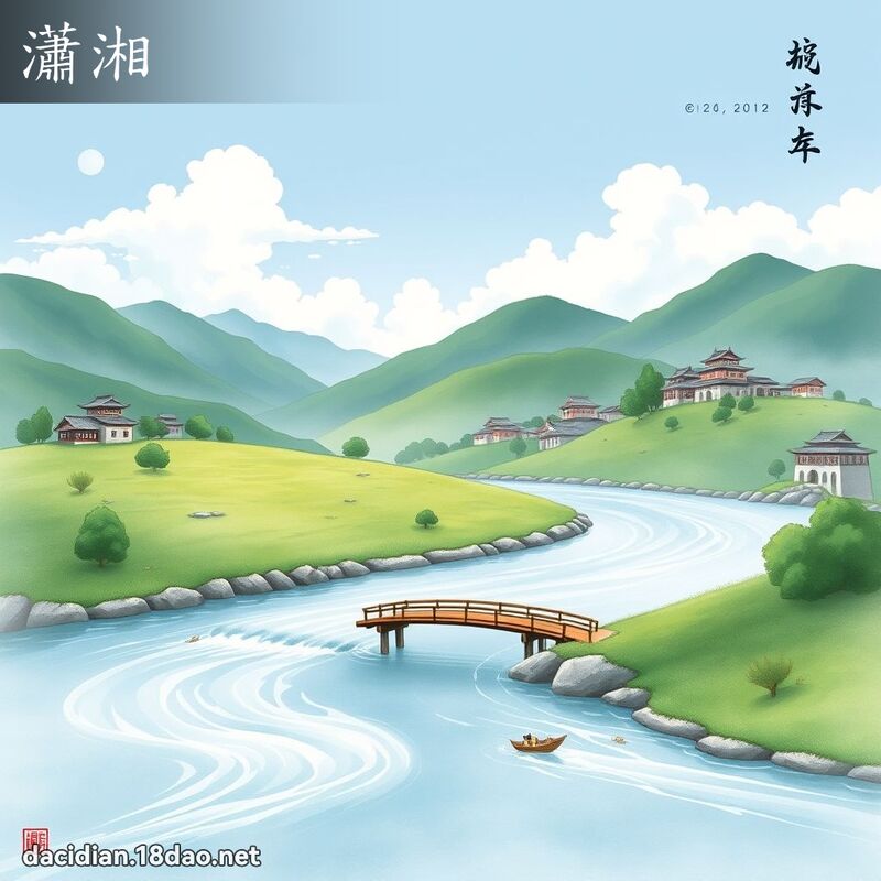瀟湘 - 國語大辭典配圖