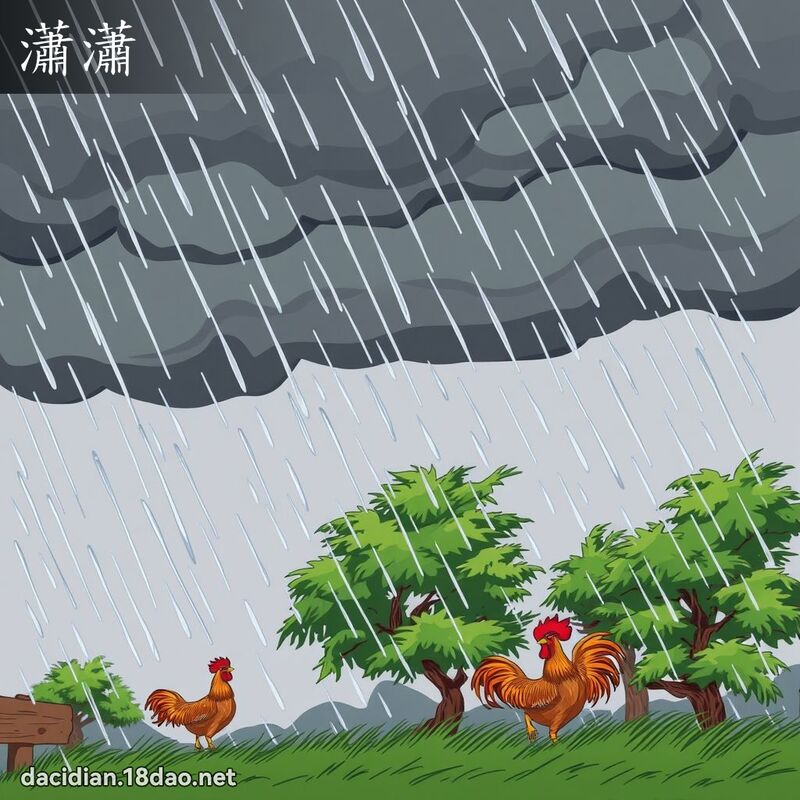 瀟瀟 - 国语大辞典配图