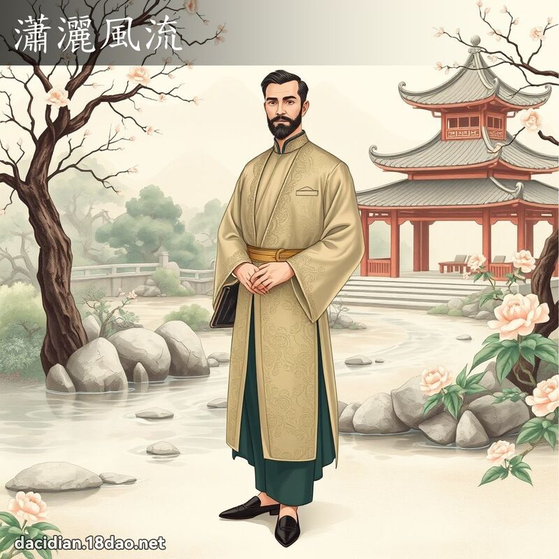 瀟洒风流 - 国语大辞典配图