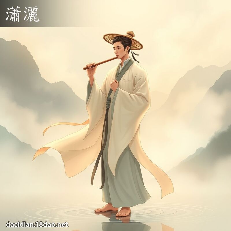 瀟洒 - 国语大辞典配图