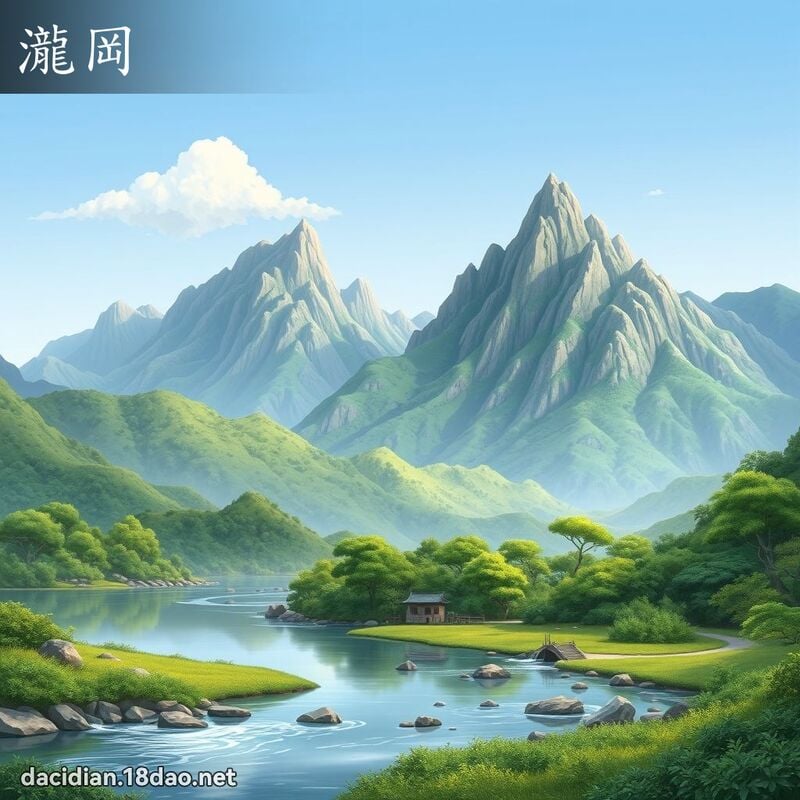 瀧冈 - 国语大辞典配图