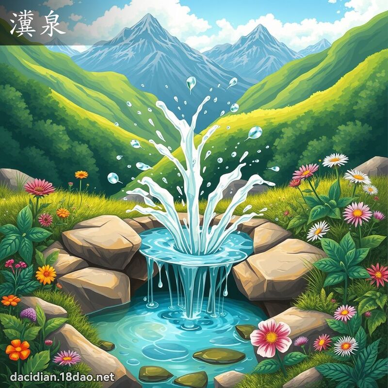 瀵泉 - 国语大辞典配图