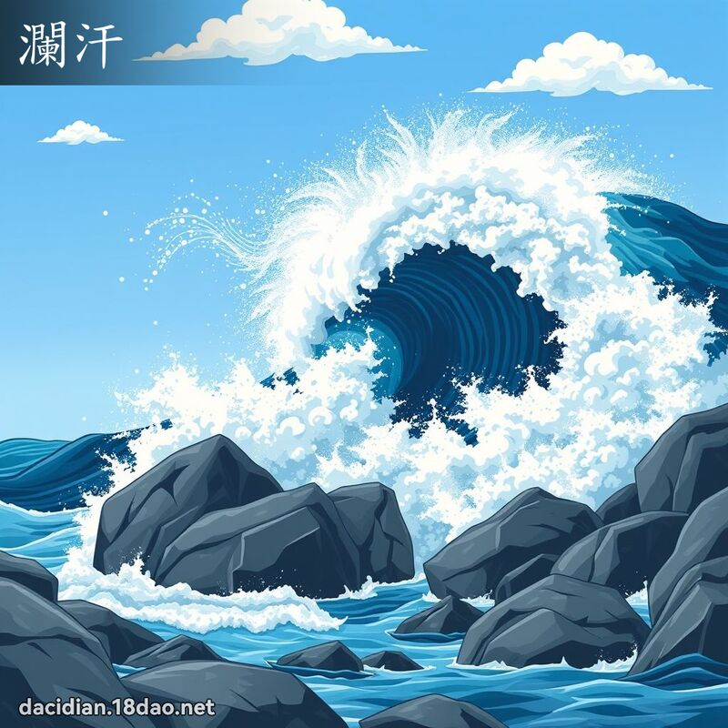瀾汗 - 國語大辭典配圖
