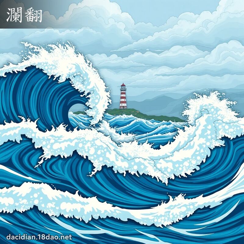 瀾翻 - 國語大辭典配圖