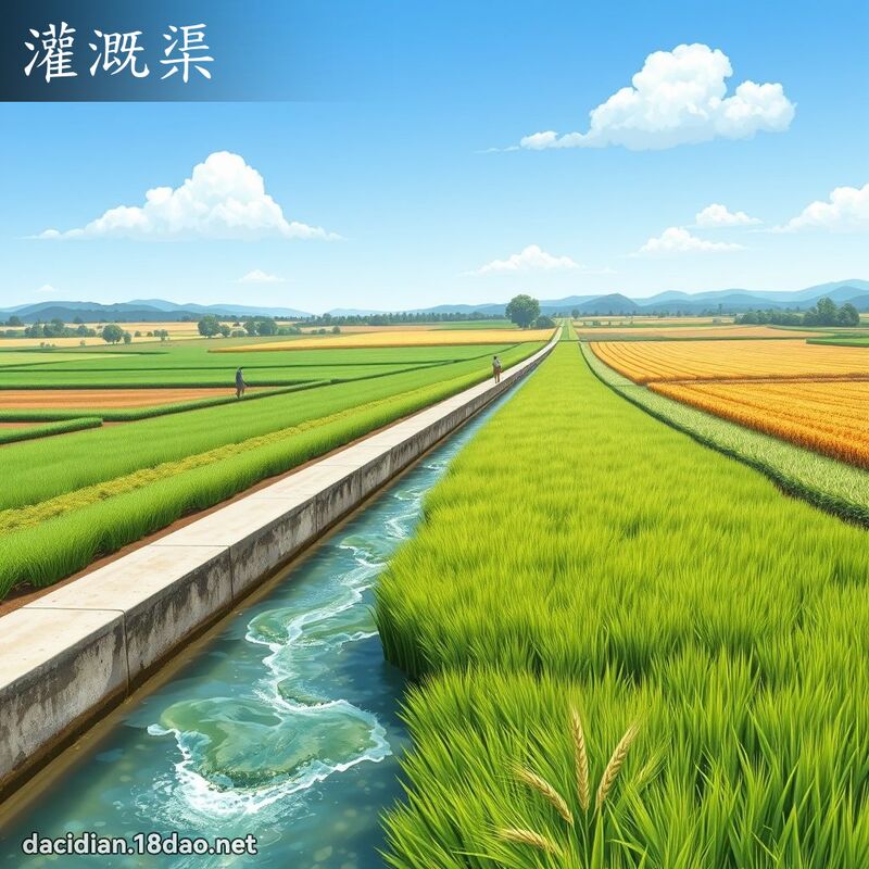 灌溉渠 - 國語大辭典配圖