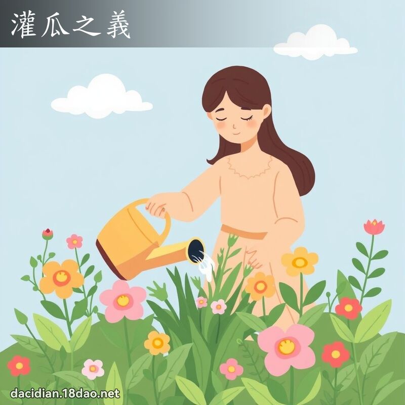 灌瓜之义 - 国语大辞典配图