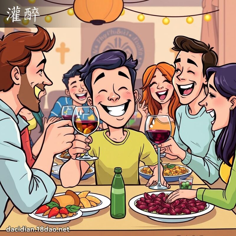 灌醉 - 國語大辭典配圖