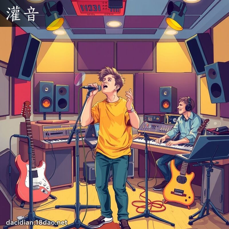 灌音 - 國語大辭典配圖