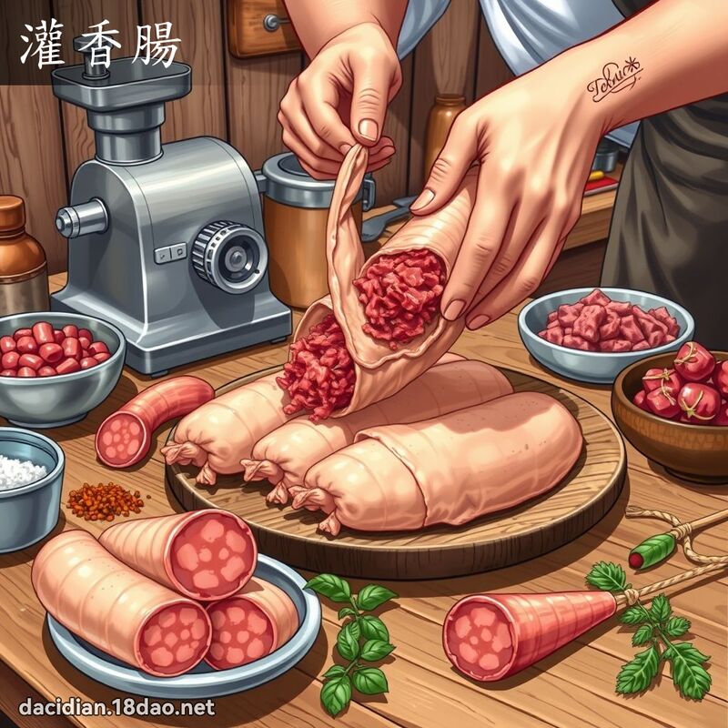 灌香腸 - 國語大辭典配圖