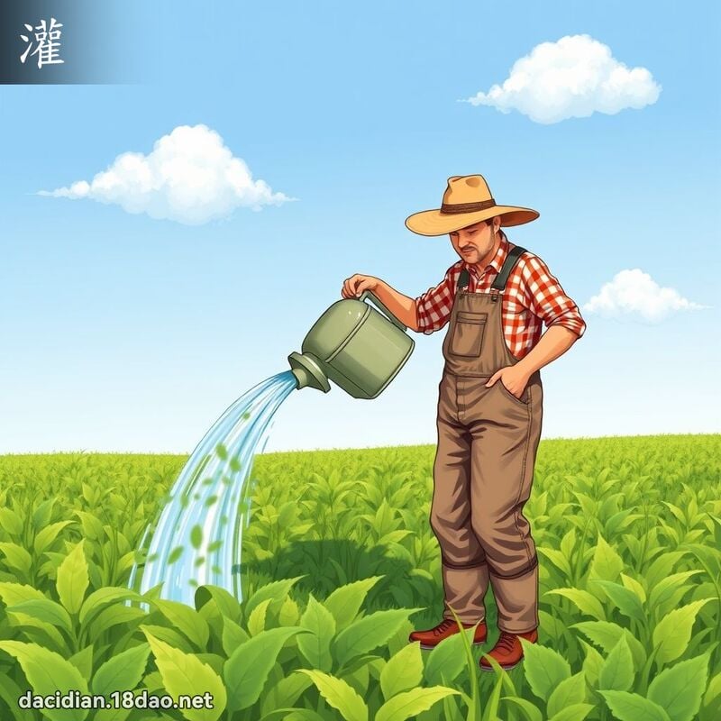 灌 - 國語大辭典配圖
