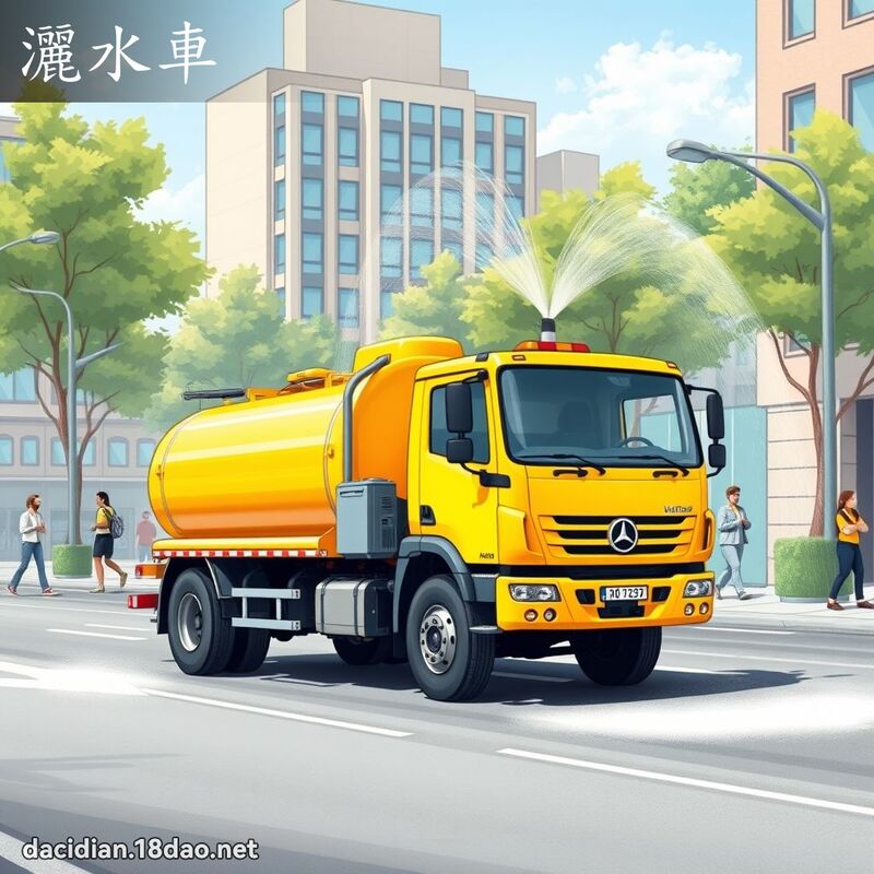 灑水車 - 國語大辭典配圖
