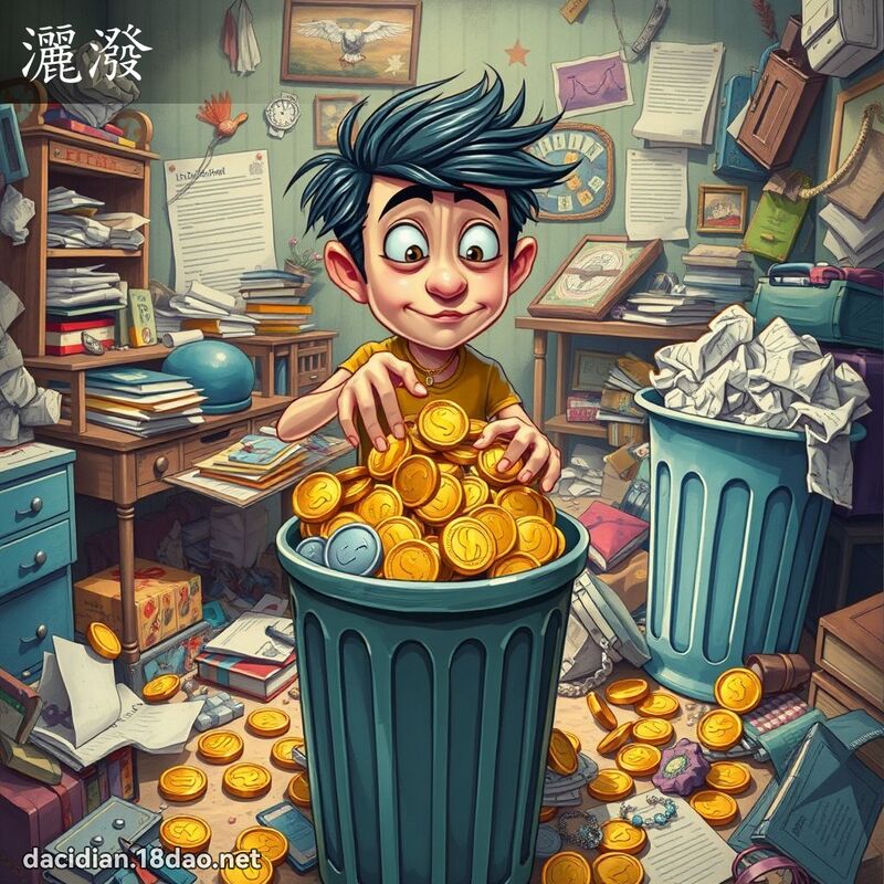 洒泼 - 国语大辞典配图