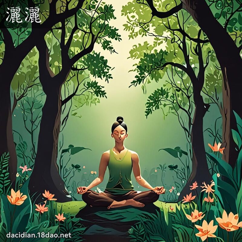 洒洒 - 国语大辞典配图