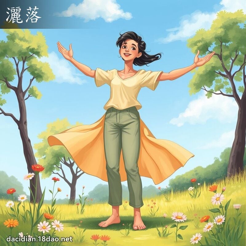 洒落 - 国语大辞典配图